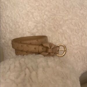Tan Belt with bow